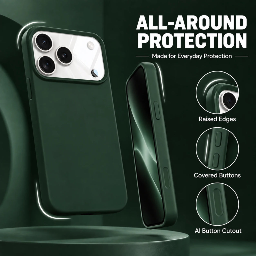 Luxury 2IN1 Silicone Suction Cup Bracket Phone Case For iPhone 18 16 15 14 13 12 11 17 Pro Max Plus Shockproof Phone Accessory