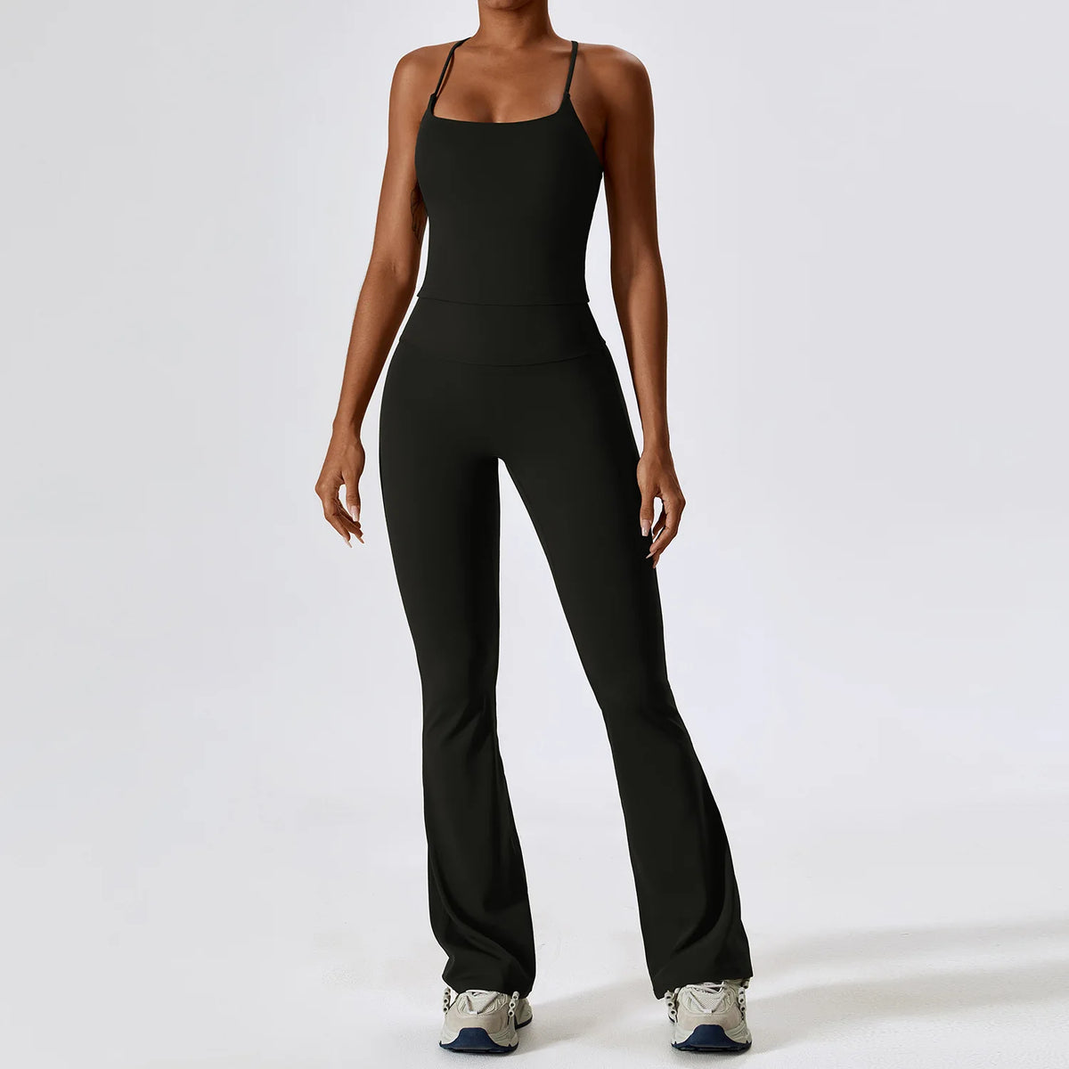 Conjunto de yoga de mujer, 2 piezas, top y leggings