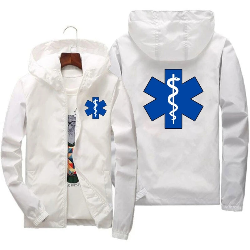 EMT Emergency Ambulance 2021 Herren Neue Frühling und Herbst Modische Outdoor Wasserdichte Jacken Windbreaker Mantel Campingkleidung