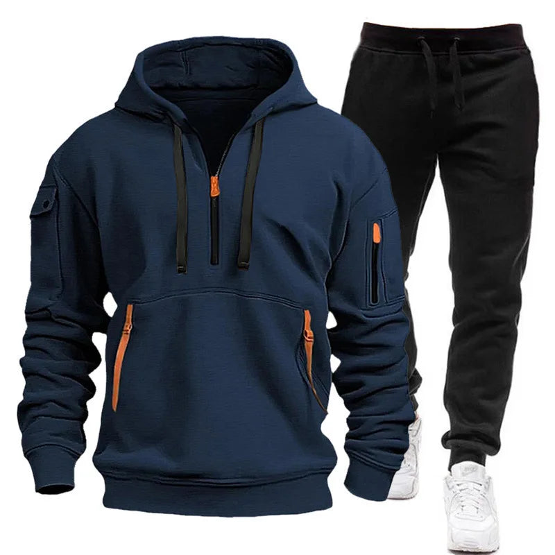 Completo uomo con felpa e pantaloni