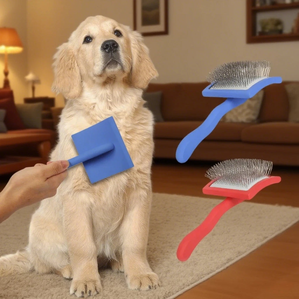 Cepillo manual para eliminar el pelo de mascotas, cepillo de belleza doméstico de mango largo, profesional y reutilizable, accesorios para el cuidado de mascotas