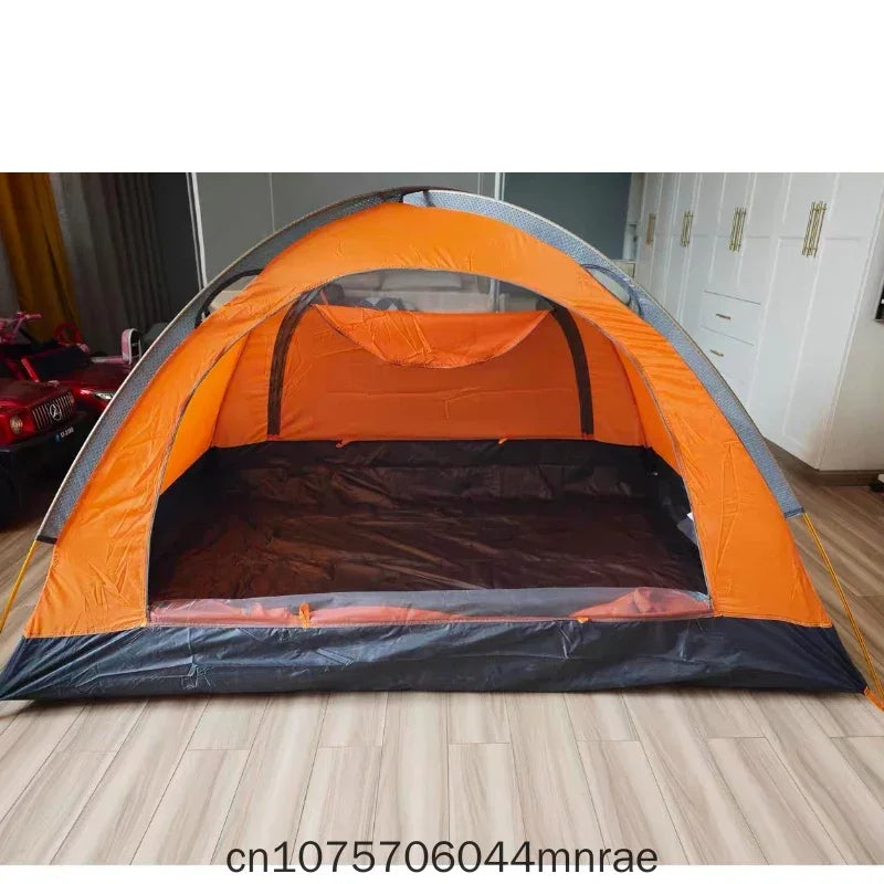 Outdoor Camping, Aluminum Pole Tent, Rainstorm Proof, Portable Mountaineering, Two People and Three People with Snow Skirt