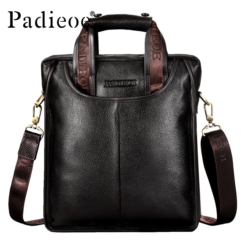 Top-Grade Leather Casual Handbag for Men, Featuring Stylish and Simple Design, Suitable for Both Business and Casual Occasions,