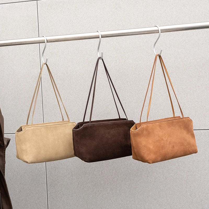 Genuine Leather Woman Handbag Luxury Designer Shoulder Bag Female Fashion Versatile Small Totes Soft Cowhide Underarm Women Bags