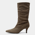 Stivaletti donna Liyke effetto suede con gambale morbido