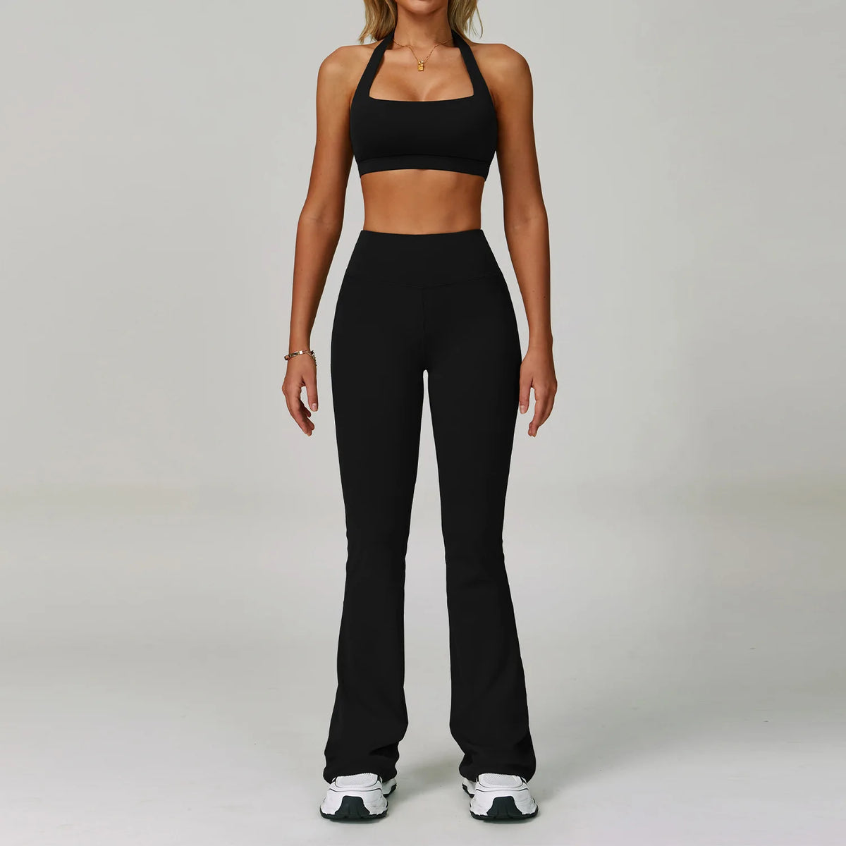 Conjunto de yoga de mujer, 2 piezas, top y leggings
