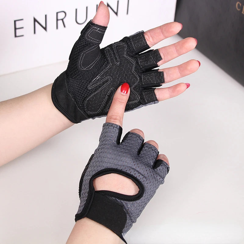 Half-Finger Weightlifting Gloves with Gel Grip