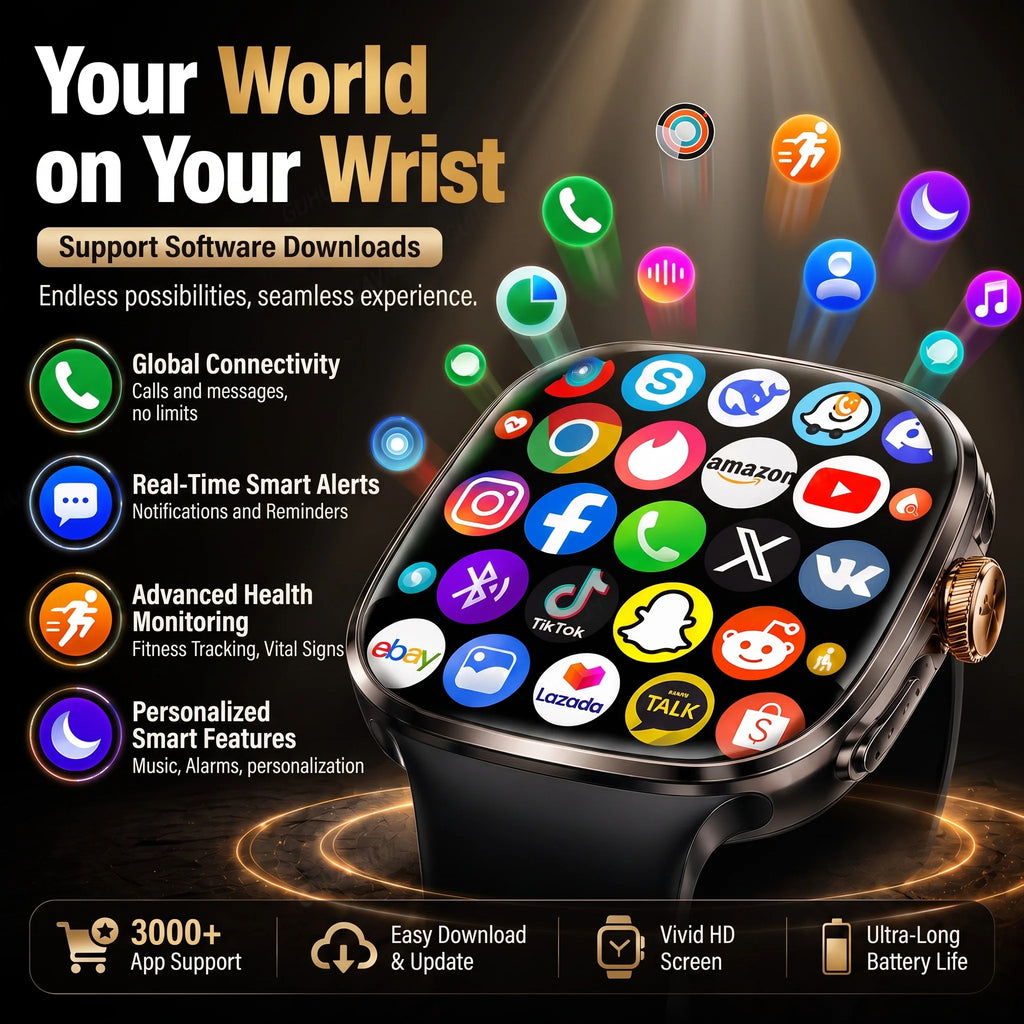 5G/4G LTE SIM Smart Watch 2.4" AMOLED 8+128GB GPS Map NFC WiFi Video Call Chat GPT Android Smart Watch Men Support Download APP