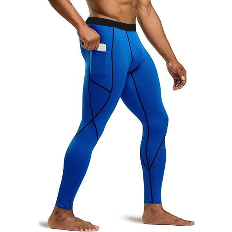 Men’s Running Leggings – Full-Length Sports Tights
