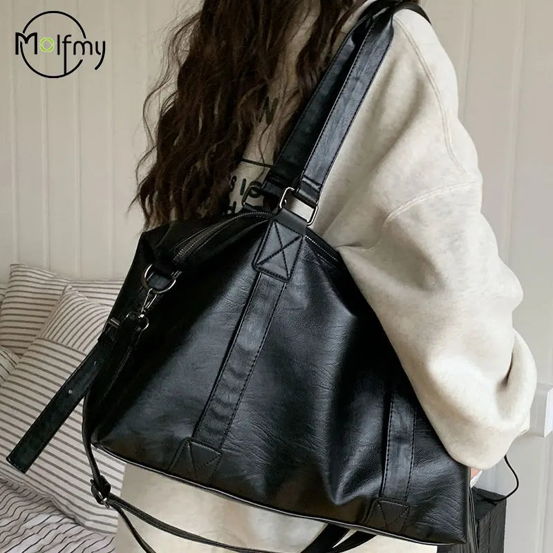 Luxury Designer Tote Bag Female Hobo Handbag Large Capacity Shoulder Bags Big Stylsih Soft Leather Women Messenger Shopper Bags