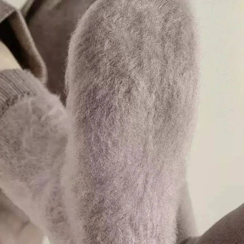 Calcetines térmicos de invierno para hombre, largos, gruesos y forrados de polar, con tacto de cachemira, que retienen el calor y mantienen los pies abrigados en climas fríos, ideales para esquiar al aire libre.