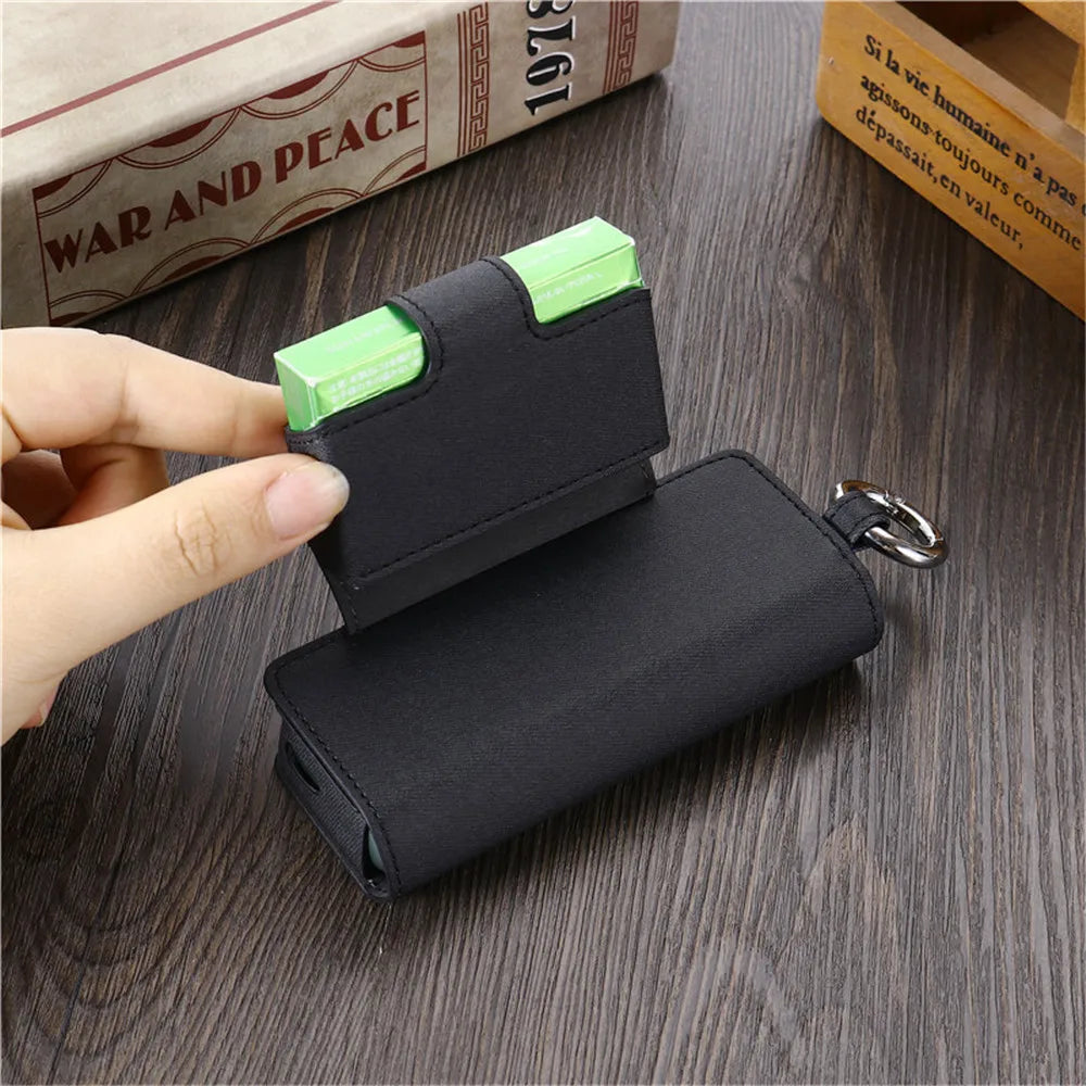 Chanchan 2-in-1-Ledertasche für IQOS ILUMA Prime, Etui für IQOS ILUMA Zigarettenschachtel, Schutztasche für ILUMA-Zubehör