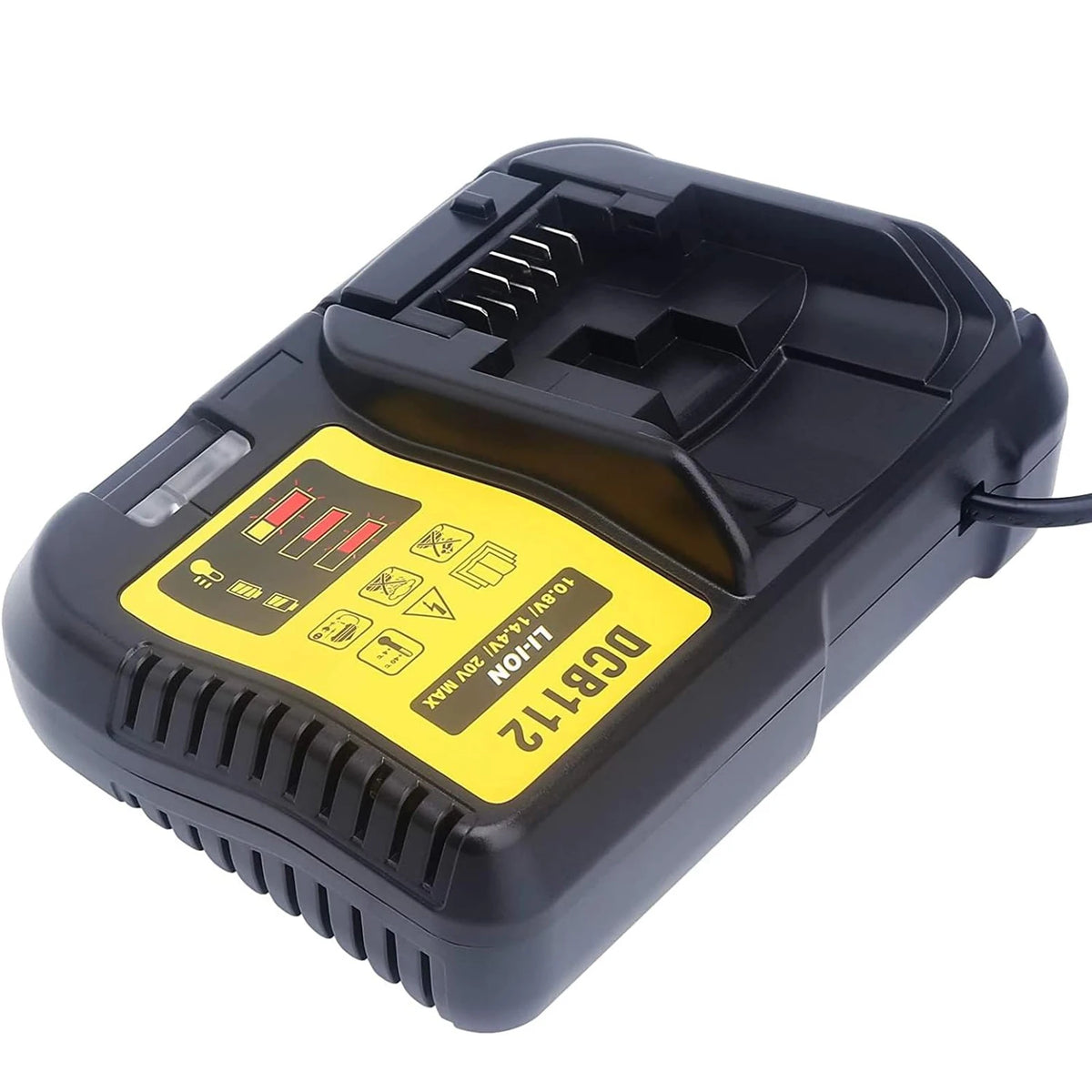 DCB112 Charger Repalcement for Dewalt 12V/20V Battery Charger Compatible with Dewalt 12V/20V Max Battery DCB200 DCB203 DCB125 DCB107
