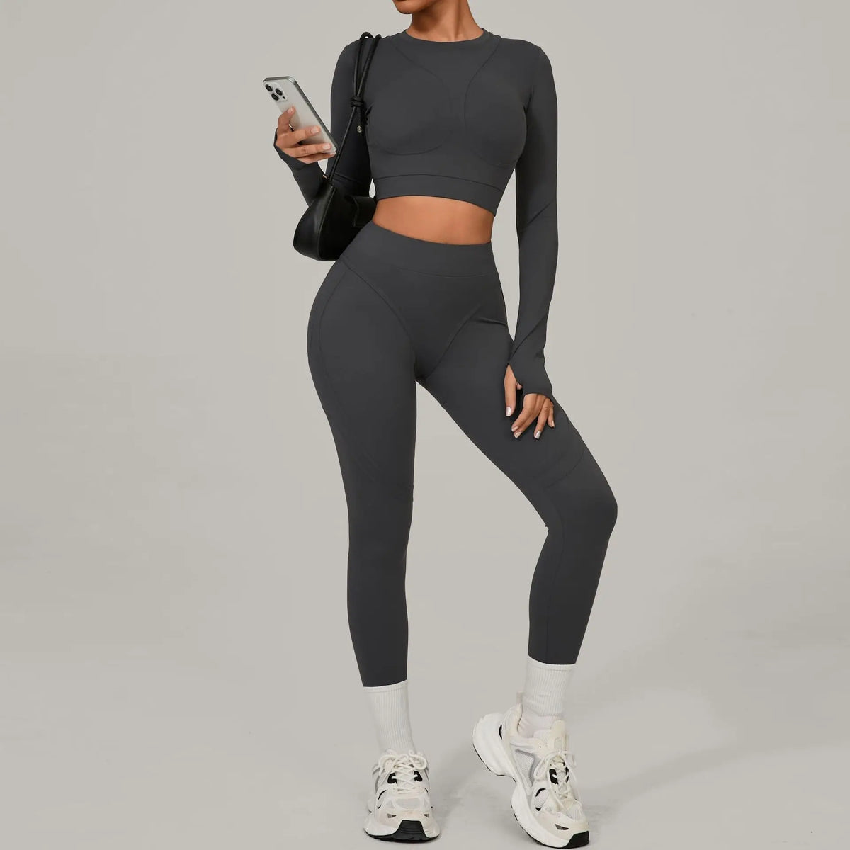 Conjunto de yoga de mujer, top y leggings
