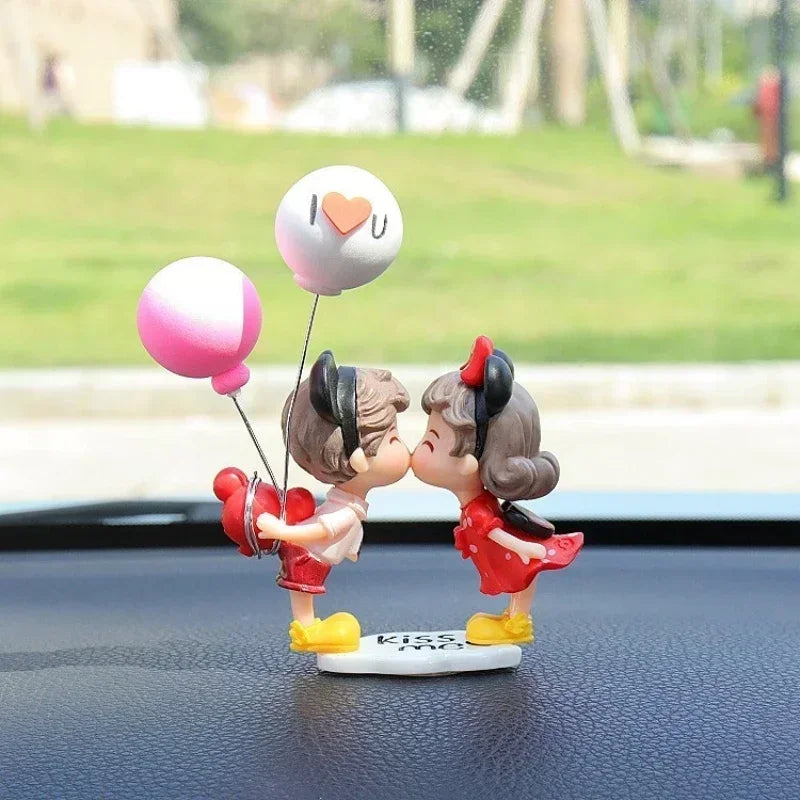 Accesorios para coche interior adorno para mujer bonito creativo de escritorio para parejas regalo de San Valentín decoración para consola central de coche