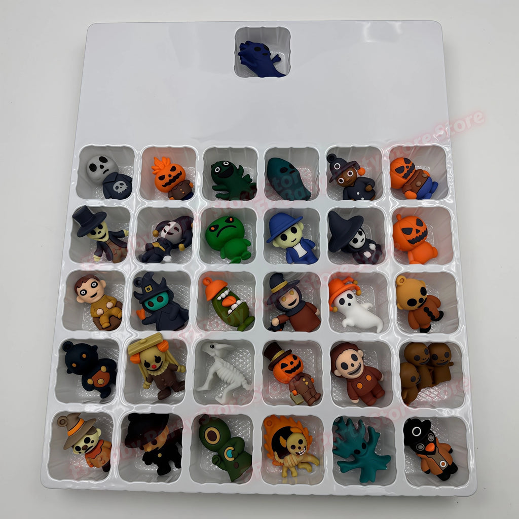 Calendario de Adviento de Halloween 2026: 31 noches de terror, caja de cuenta atrás con mini figuras espeluznantes en 3D, regalo para fiestas de Halloween