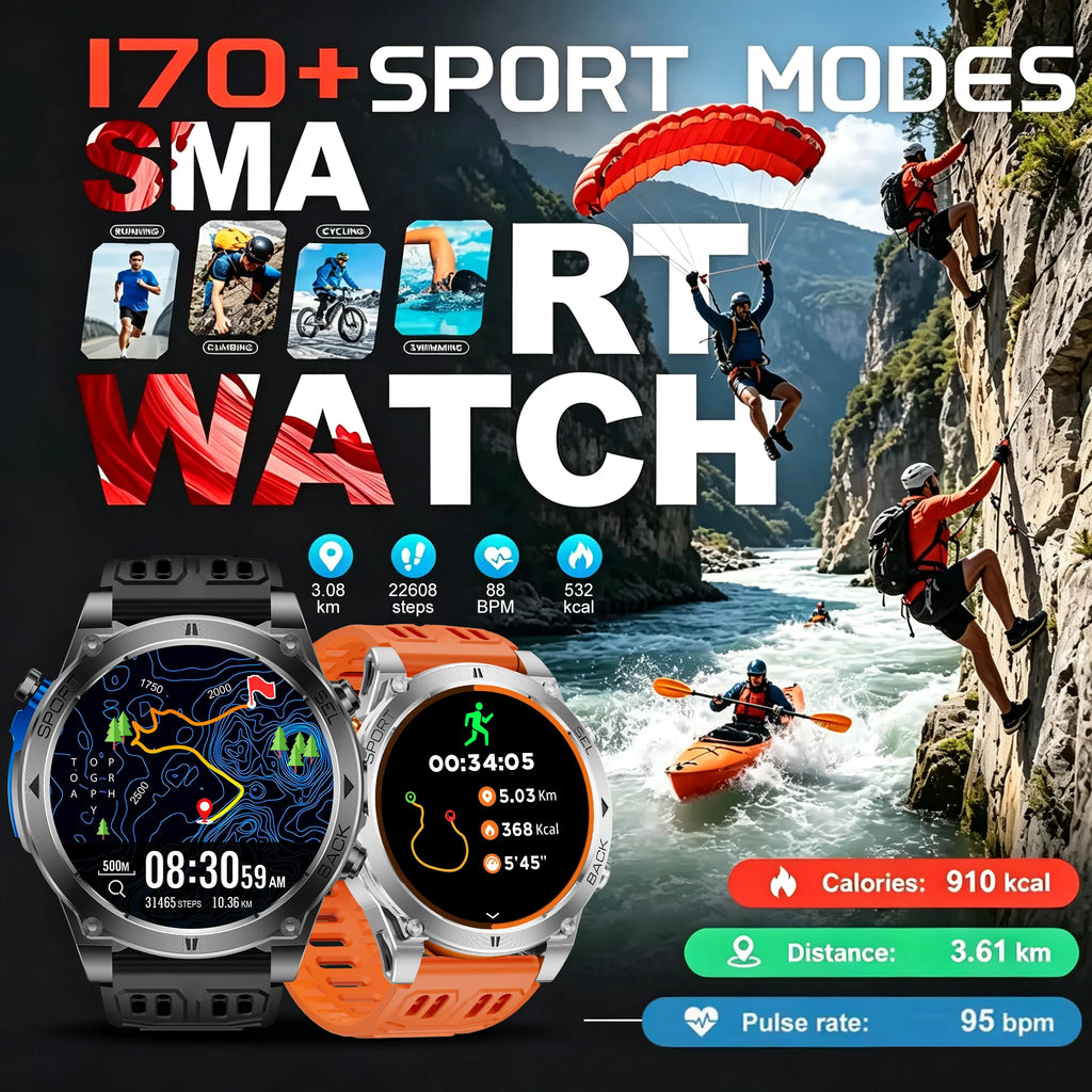 T-RX 4 Ultra GPS Smartwatch with Compass and Barometer