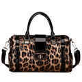 Leopard Print Women's Handbag New 2026 Fashionable and Elegant Ladies Bag Cow Leather Shoulder Bag Large Capacity Genuine