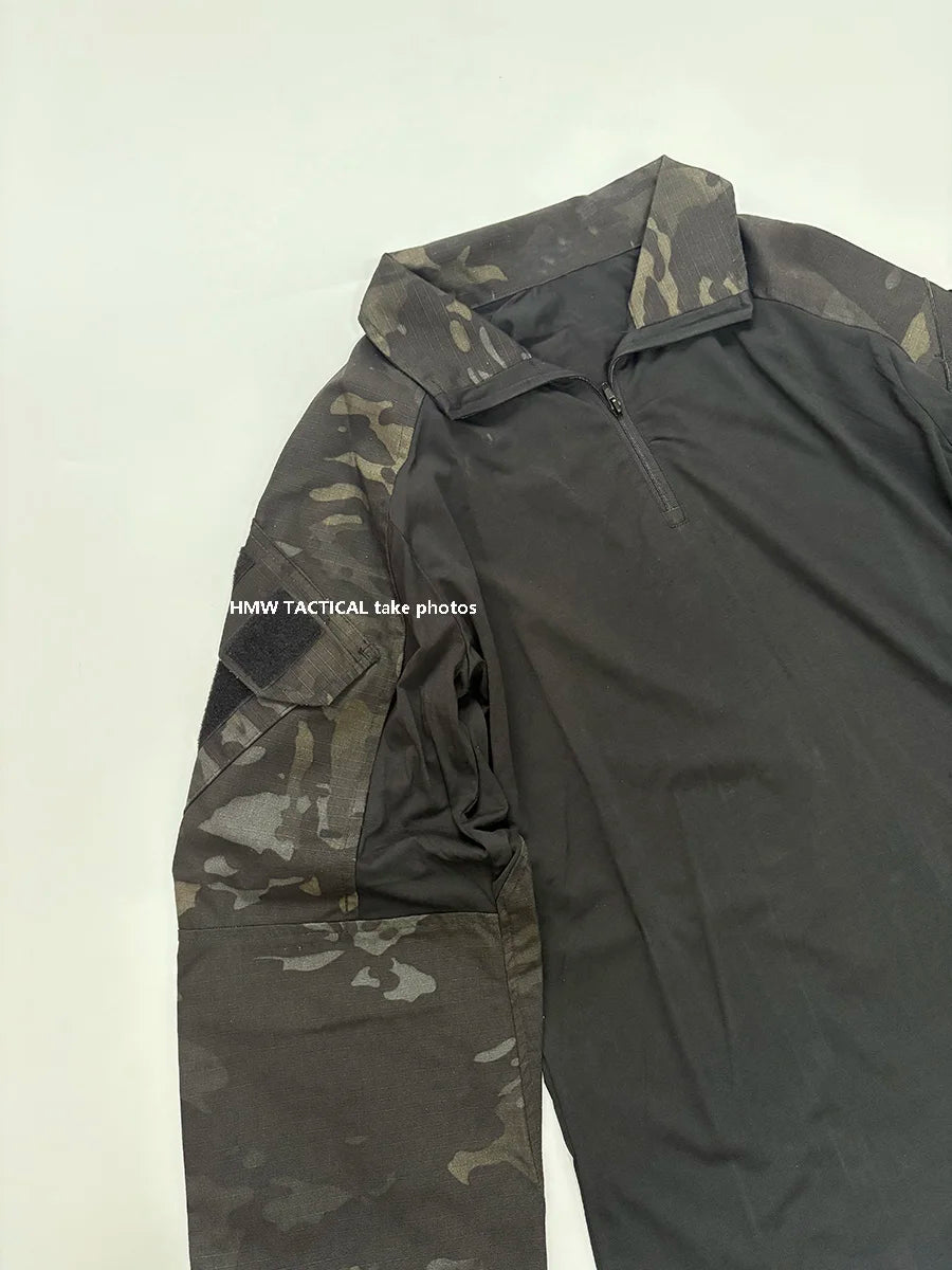 Completo mimetico uomo con maglia e pantaloni