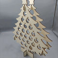 Delighted - Christmas Tree Calendar Holiday Wine Rack Wine and Spirits Gift Decoration Home Calendar Decoration