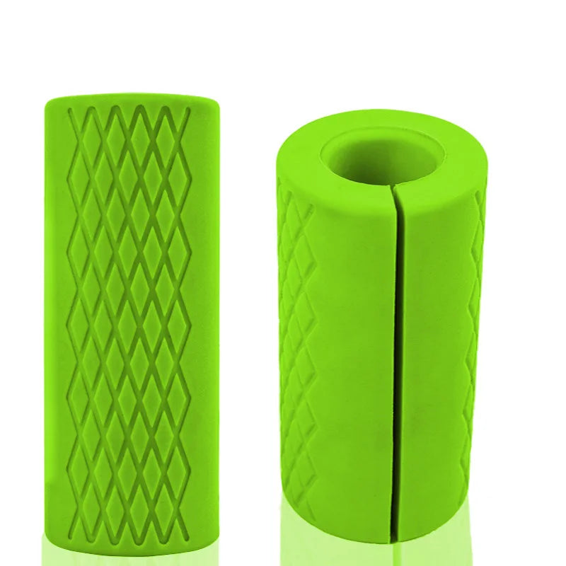 Rubber Dumbbell and Barbell Grip Sleeve for Strength Training