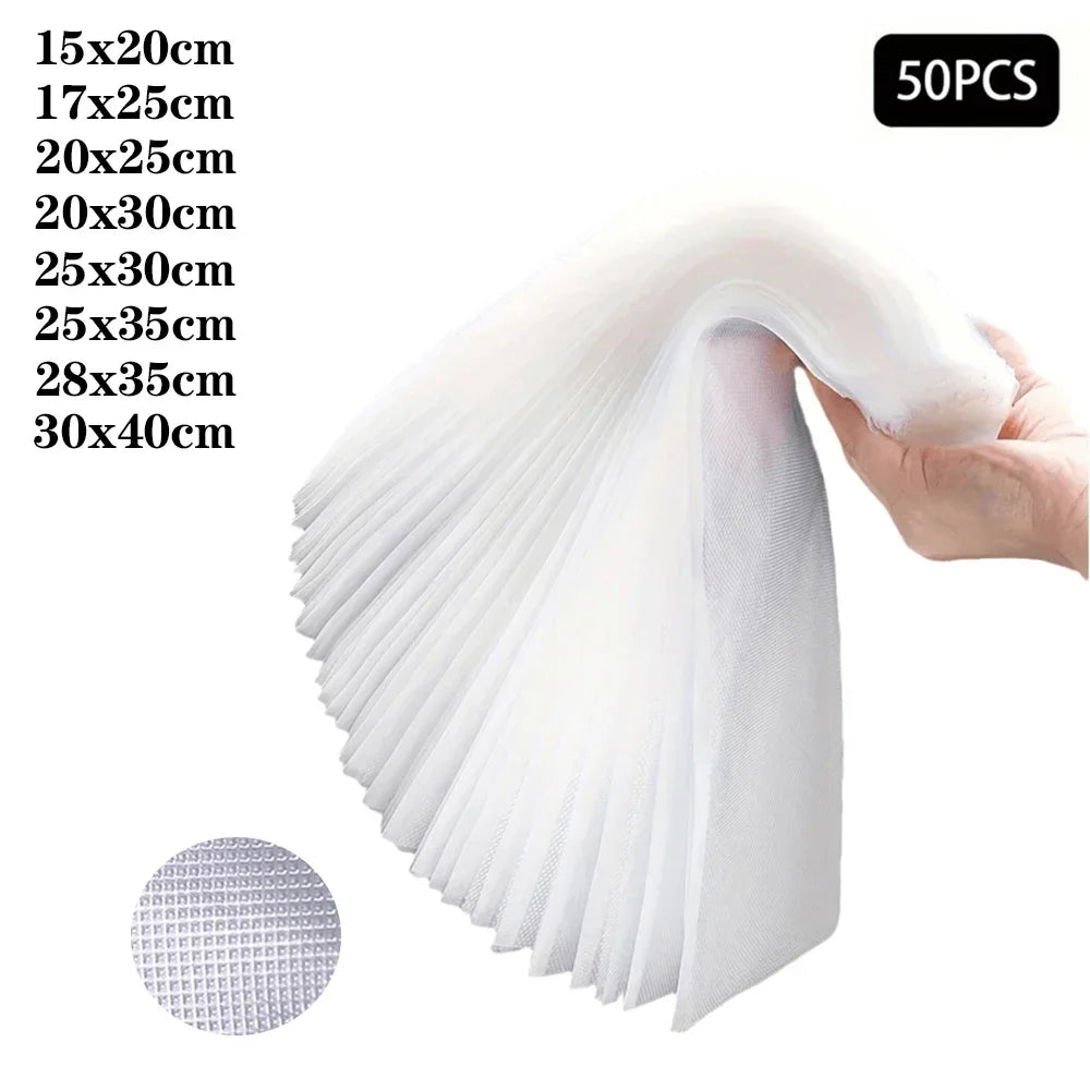 50 Premium Vacuum Sealer Bags, Food Freshness and Storage, Reusable, BPA-Free Vacuum Sealer Storage Bags,Kitchen Organizer