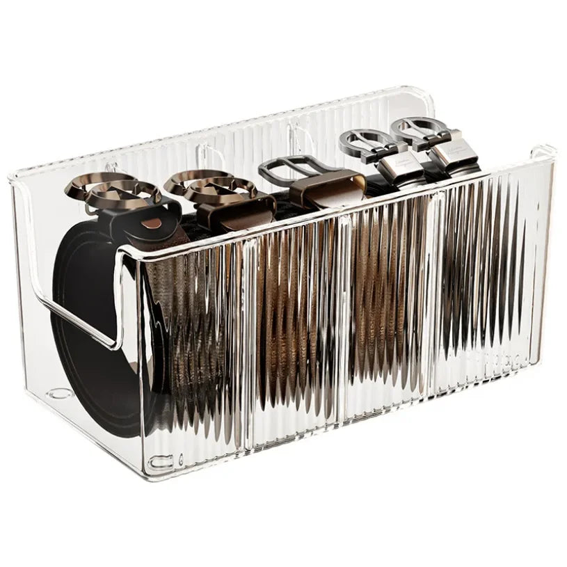 5-Grid Plastic Belt Organizer for Drawer or Closet