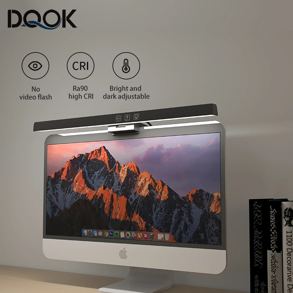 LED-Bildschirmleuchte für Schreibtisch, PC und Laptop, hängende Tischleuchte fürs Büro, zum Lernen und Lesen, für LCD-Monitore