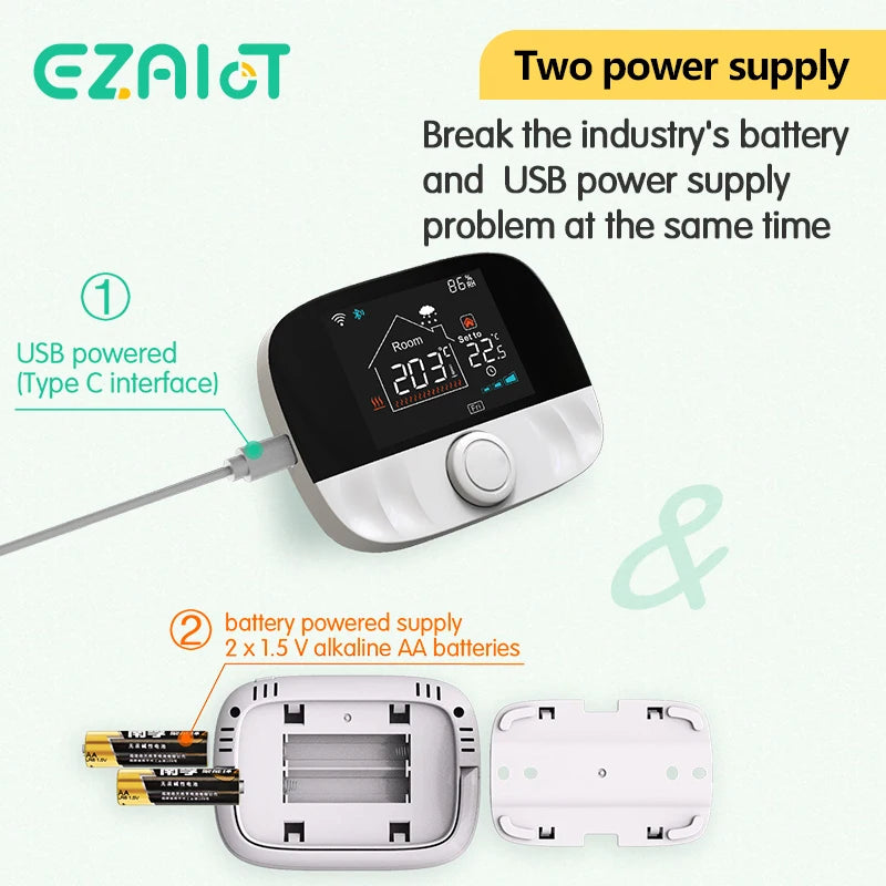 Termostato RF 433 MHz con varianti Wi-Fi