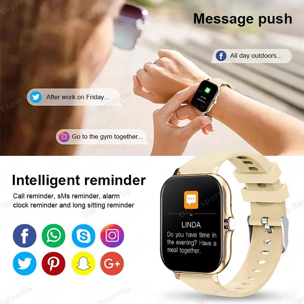 2027 New 1.83"Screen Smart Watch for Men Women Gift Full Touch Screen Sports Fitness Watch Bluetooth Call Digital Smartwatch H10