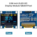Módulo de pantalla OLED de 0,96 pulgadas, I2C IIC, 128x64, SS-D-1306, 3,3 V-5 V, azul/azul, amarillo/blanco, para Arduino, ESP32 y ESP8266