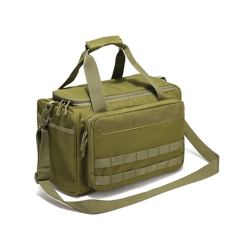 Borsa tattica a tracolla in nylon, 4 colori