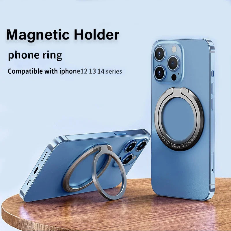 2025 New Magnetic Phone Ring Holder for MagSafe Accessories Adjustable Finger Ring Support Bracket for Magnetic Case for iPhone