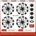 4PCS Hub Cap Performance Replacement Wheel Cap Automobile Full Rim Cover Accessories for Tesla Model 3 18 Inch Hubcap 2018-2023