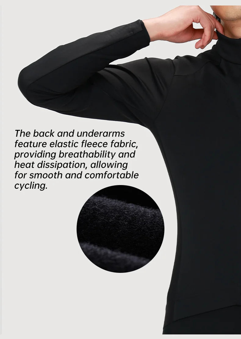 Herren-Radjacke mit Fleecefutter