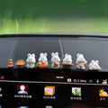 Accessoires d'intérieur pour voiture, décorations pour console centrale de voiture, accessoires de voiture mignons en forme de lapin, accessoires pour véhicule électrique