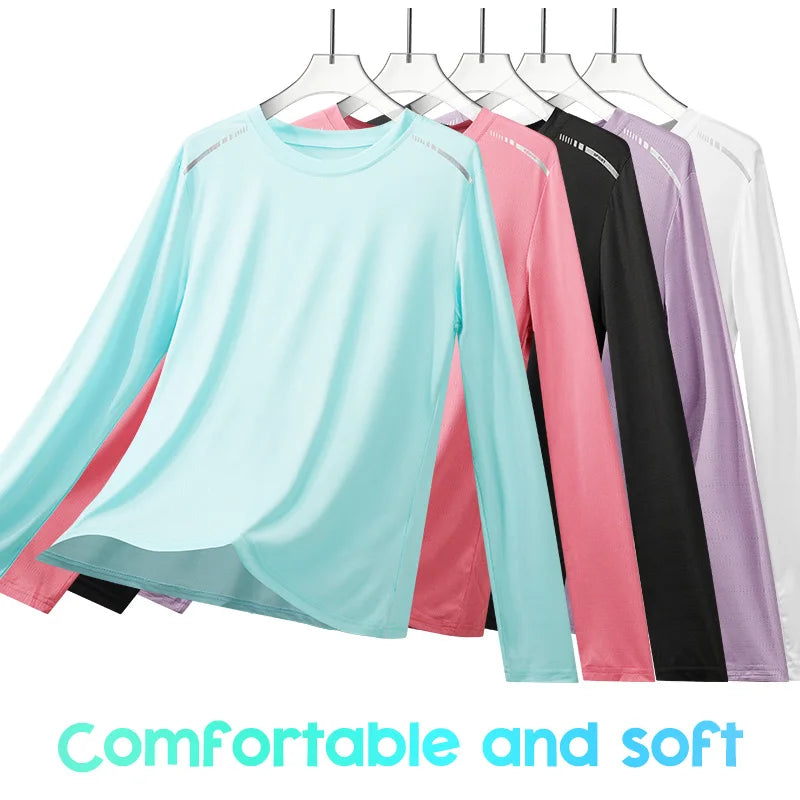 Maglia sportiva donna a maniche lunghe