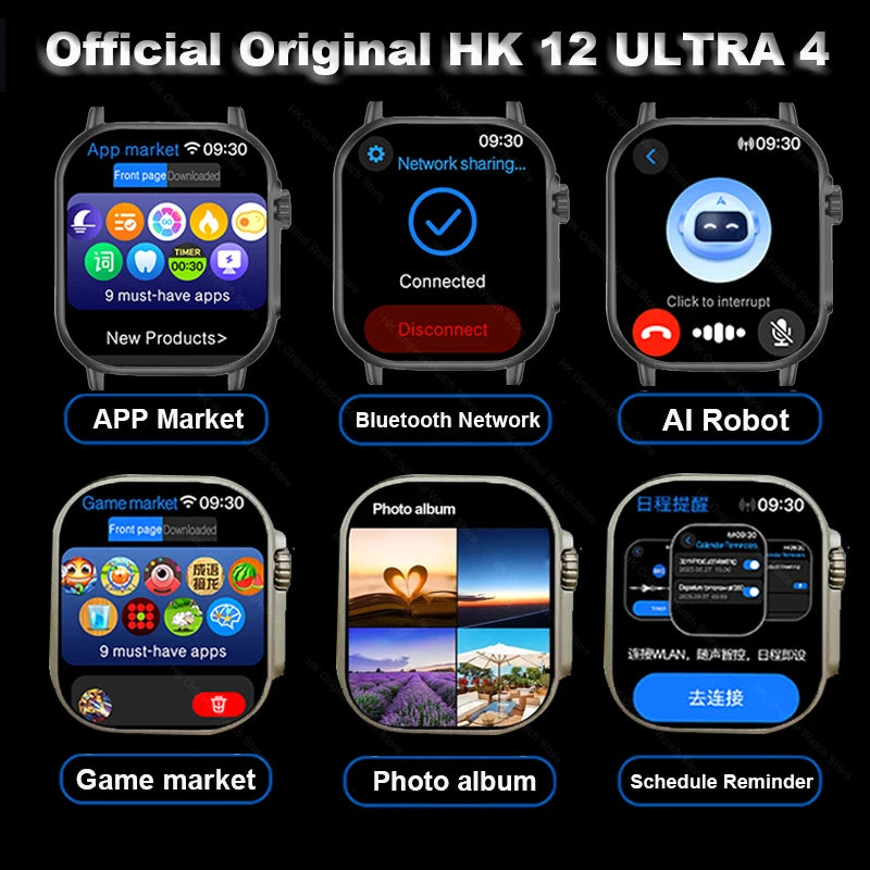 Smartwatch HK12 Ultra 4 con display AMOLED