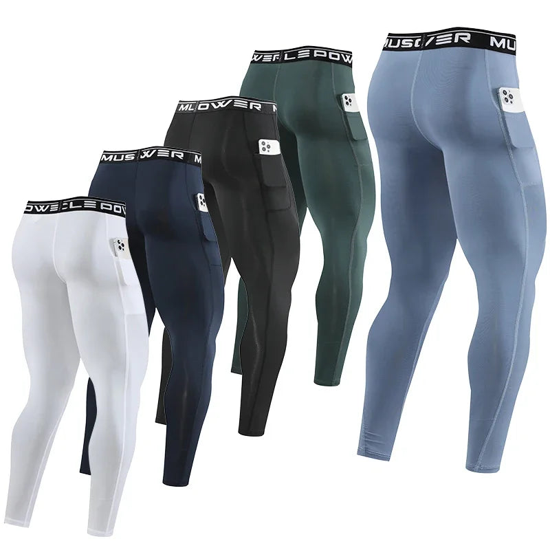 Leggings sportivi SHEDAO uomo, modello lungo