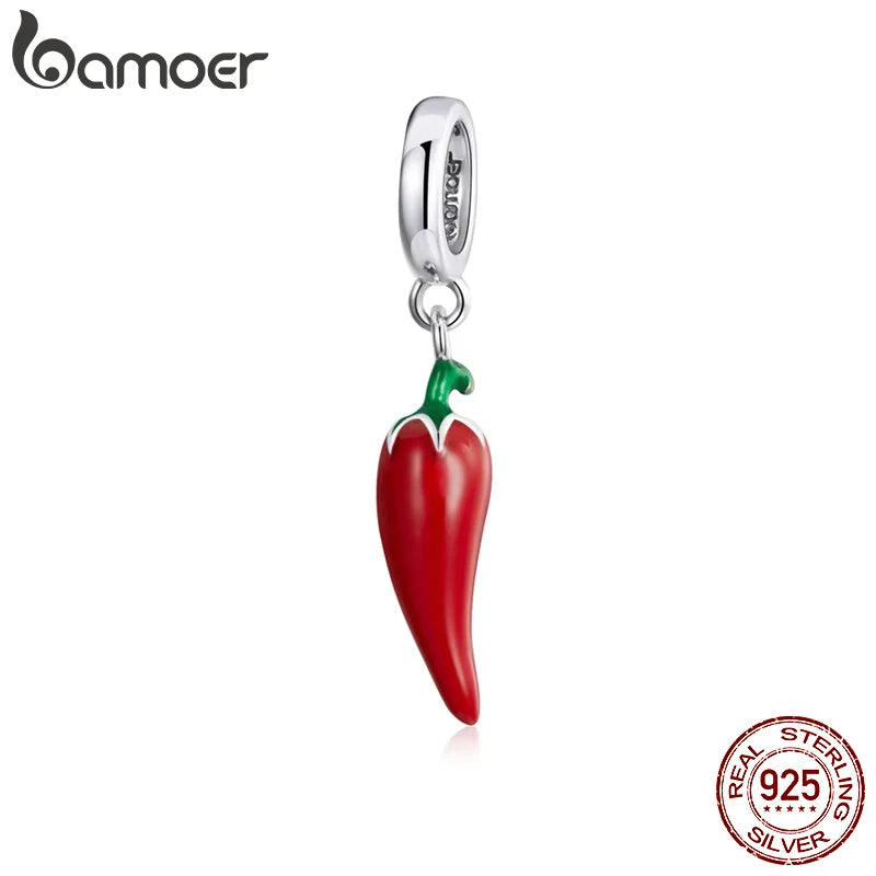 Ciondolo con motivo a peperoncino