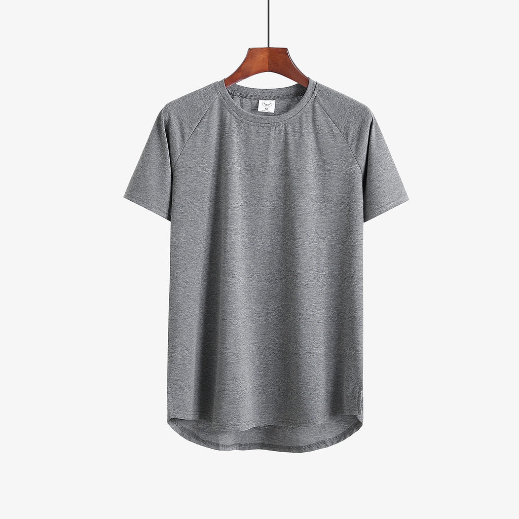 T-shirt uomo in cotone a tinta unita