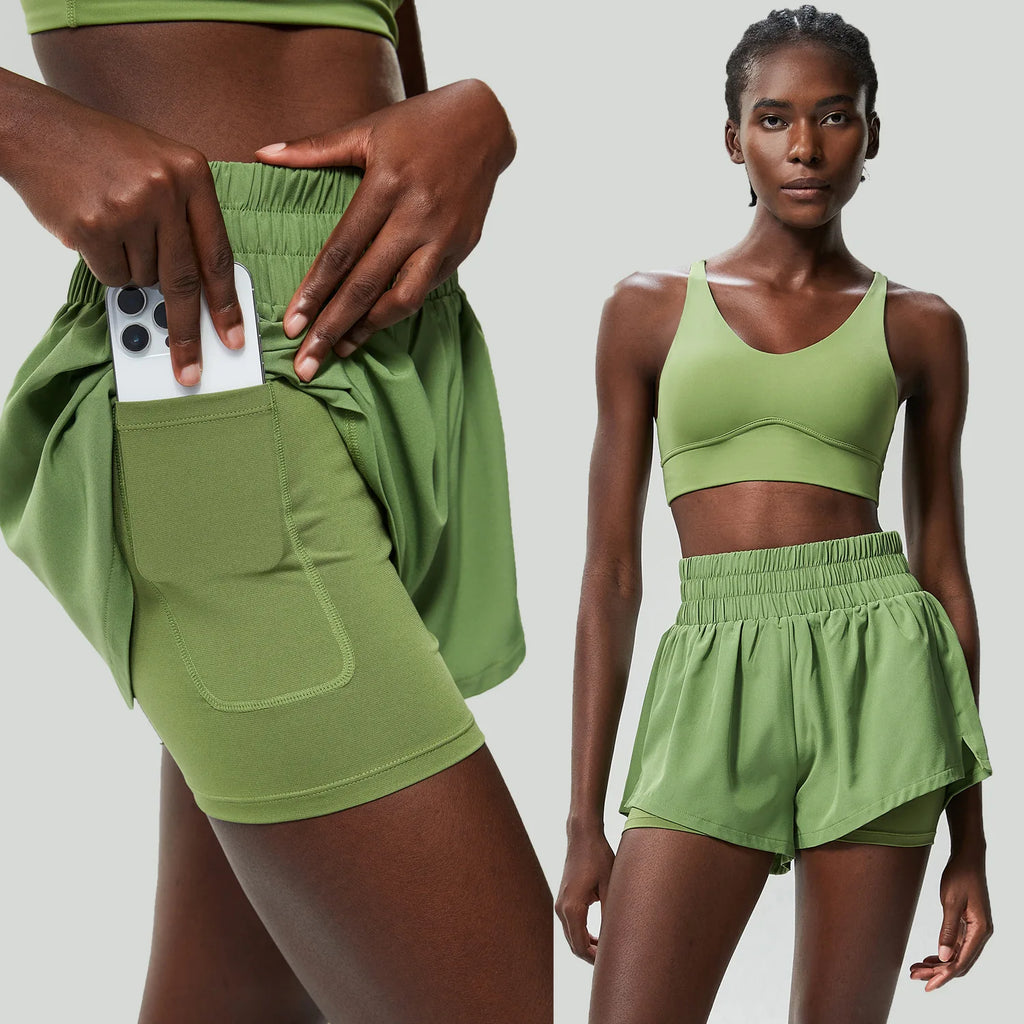 Yoga-Set für Damen, 2-teilig