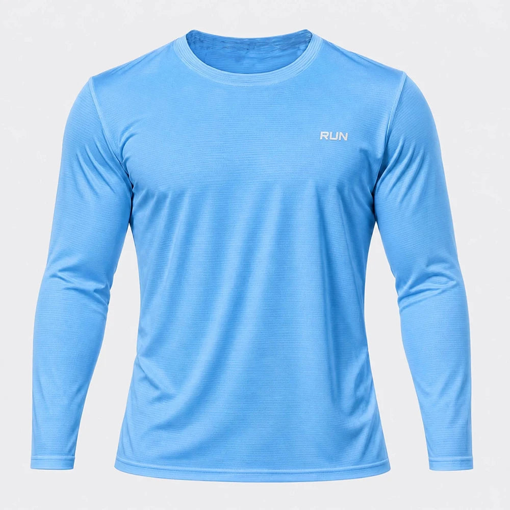 GENDAWAY maglia sportiva uomo a maniche lunghe
