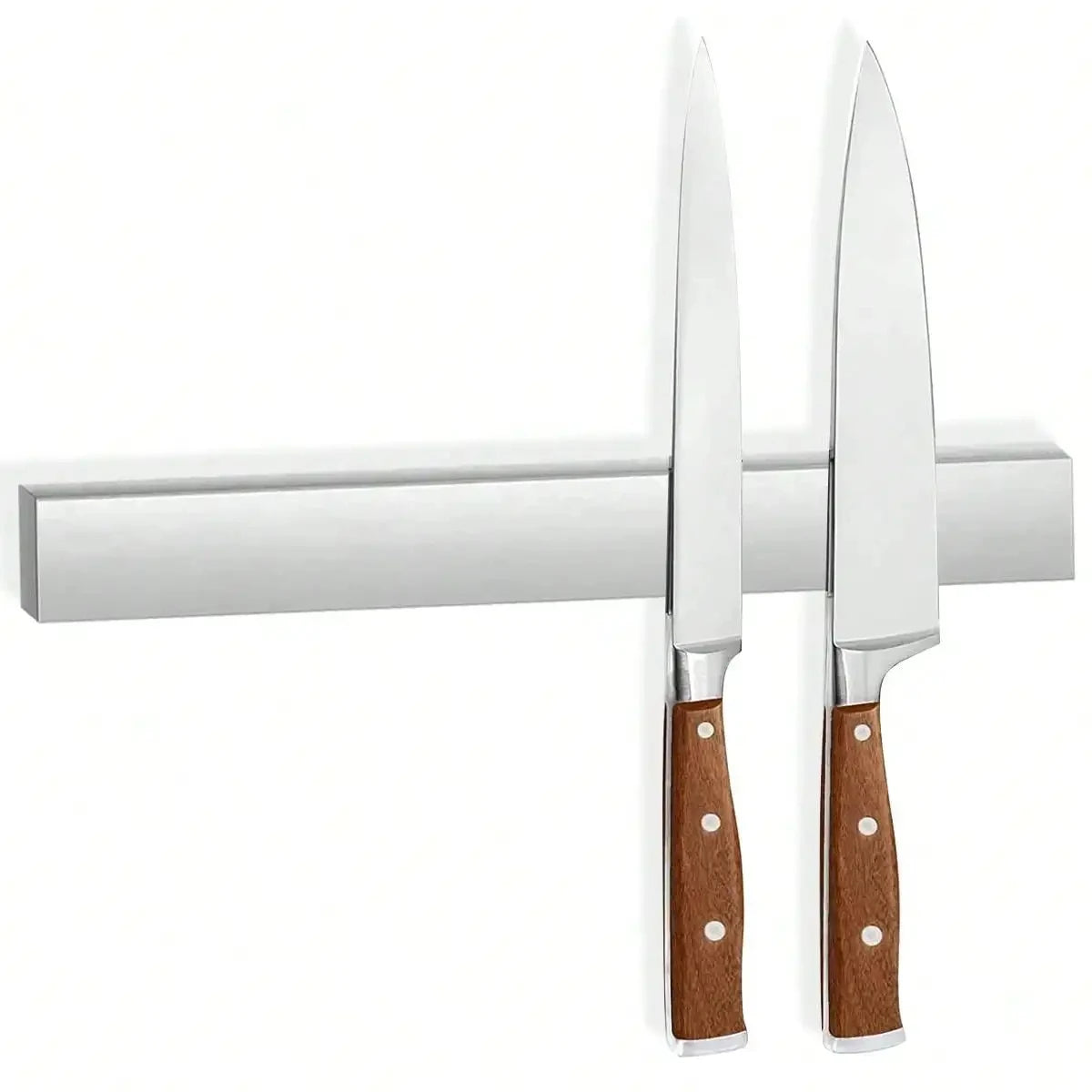 Support magnétique mural pour couteaux Leeseph, barre porte-couteaux magnétique polyvalente en acier inoxydable, organisateur d’ustensiles de cuisine