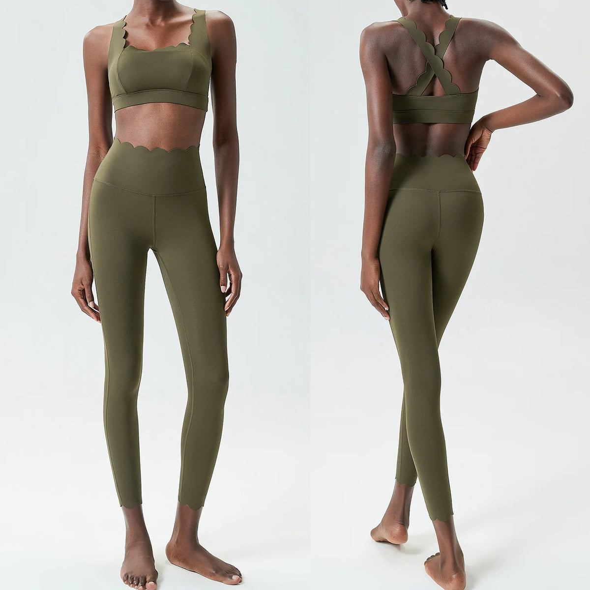 Ensemble yoga femme, 2 pièces