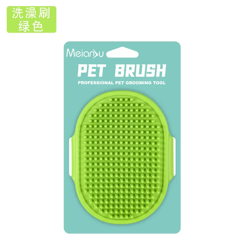 Portable, facile à nettoyer, parfait pour les chiens et les chats ! Brosse de toilettage pour animaux, brosse polyvalente pour le bain et le massage -