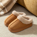 Chaussons chauds tendance pour femme, bottes d’hiver décontractées d’intérieur, souples, à semelle épaisse antidérapante, pour l’extérieur, simples, confortables, pour couple