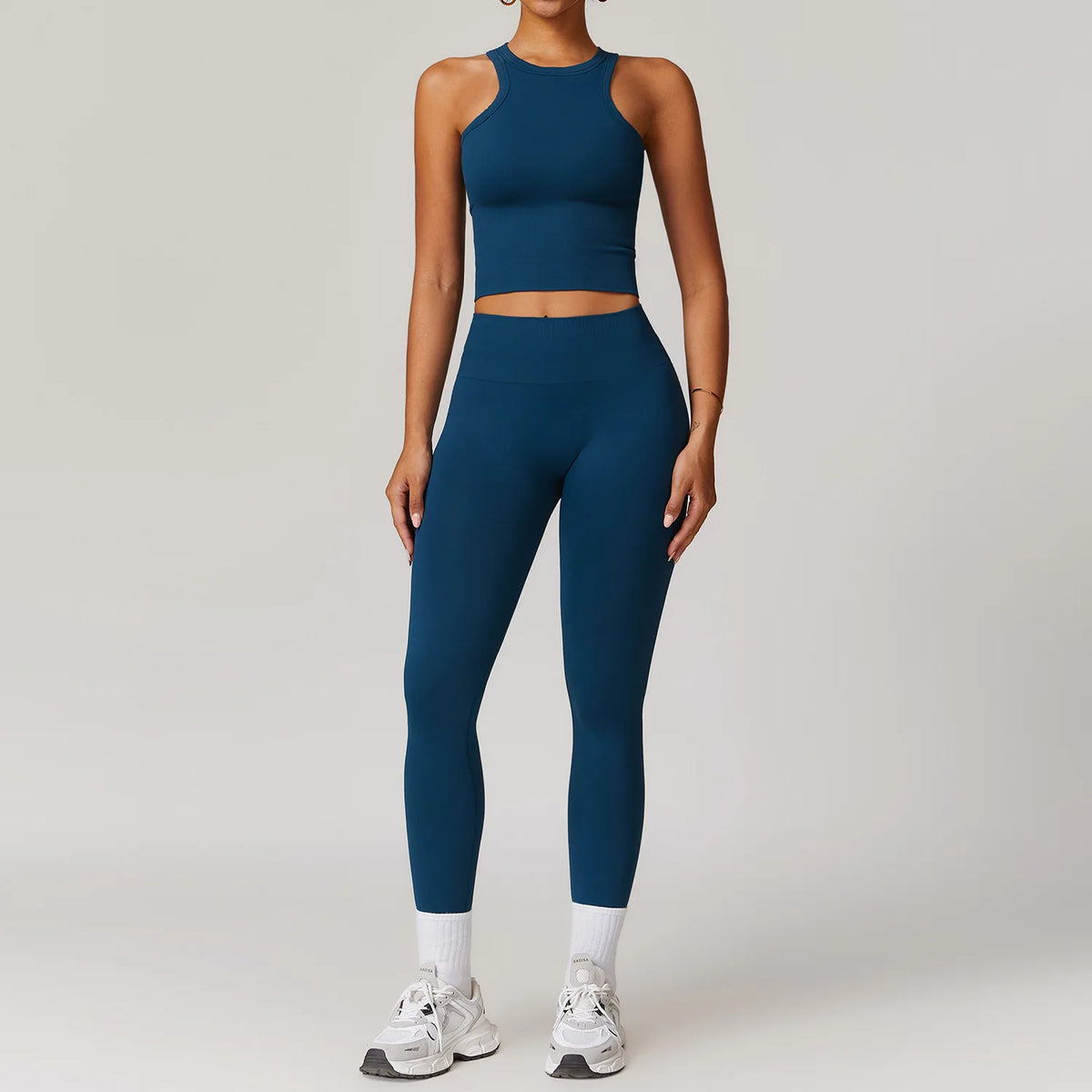 Conjunto de yoga de mujer, top y leggings