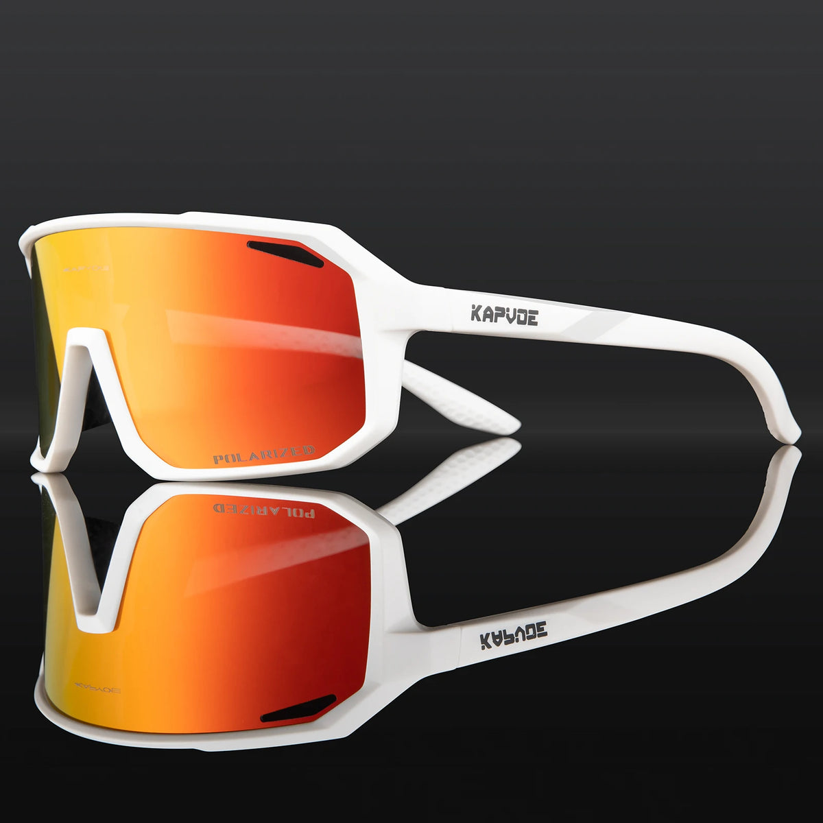 Kapvoe Cycling Glasses Men's Cycling Sunglasses MTB UV400 Polarized with Built-in Myopia Frame Bicycle Goggles Outdoor Sports Eyewear
