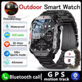 GPS Outdoor Smartwatch with Flashlight and Bluetooth Calling
